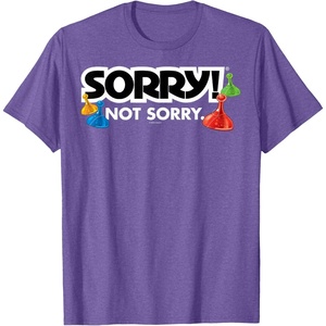 Sorry Not Sorry Logo T-Shirt(Purple Heather)