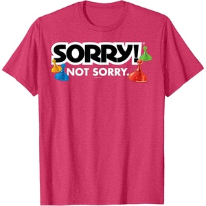 Sorry Not Sorry Logo T-Shirt(Red Heather)