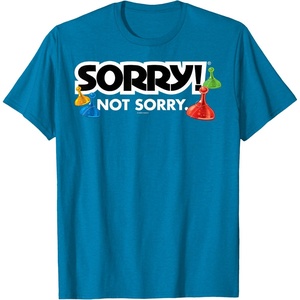 Sorry Not Sorry Logo T-Shirt(Sapphire Blue)