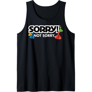 Sorry Not Sorry Logo Tank Top(Black)