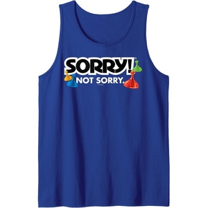 Sorry Not Sorry Logo Tank Top(Royal Blue)