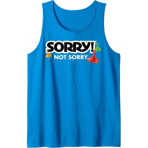 Sorry Not Sorry Logo Tank Top(Sapphire Blue)