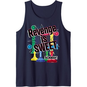 Sorry Revenge Is Sweet Tank Top(Navy Blue)