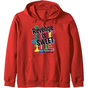 Sorry Revenge Is Sweet Zip Hoodie(Red)