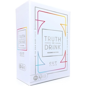 Truth or Drink Party Game by Cut I As Seen on TikTok, YouTube, and Snapchat | 410 Hilarious Questions | Ages 21+ | 2+ Players I Fun Games for Adults
