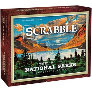 USAopoly Scrabble: National Parks | Ages 8+ | 2-4 Players | 1 Set, Brown | lawn-game-equipment