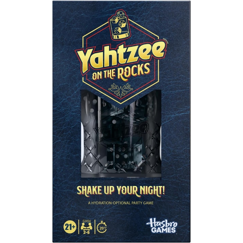 image:imageHasbro Gaming Yahtzee On the Rocks Dice Game  Adult Party Game with Fun Challenges for Ages 21  2 to 6 Players  20 Mins  Great Gifts for Adults