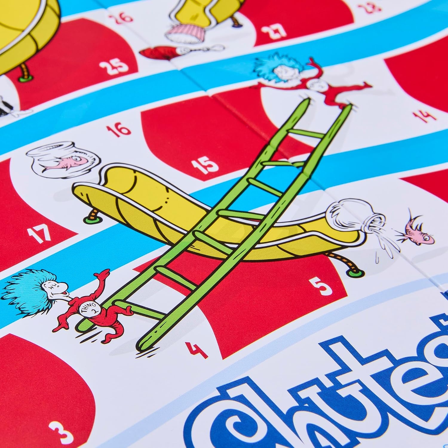 image:imageHasbro Gaming Chutes and Ladders The Cat in the Hat Edition Board Game Preschool Games 2 to 4 Players 15 Mins Ages 3 Kids Gifts