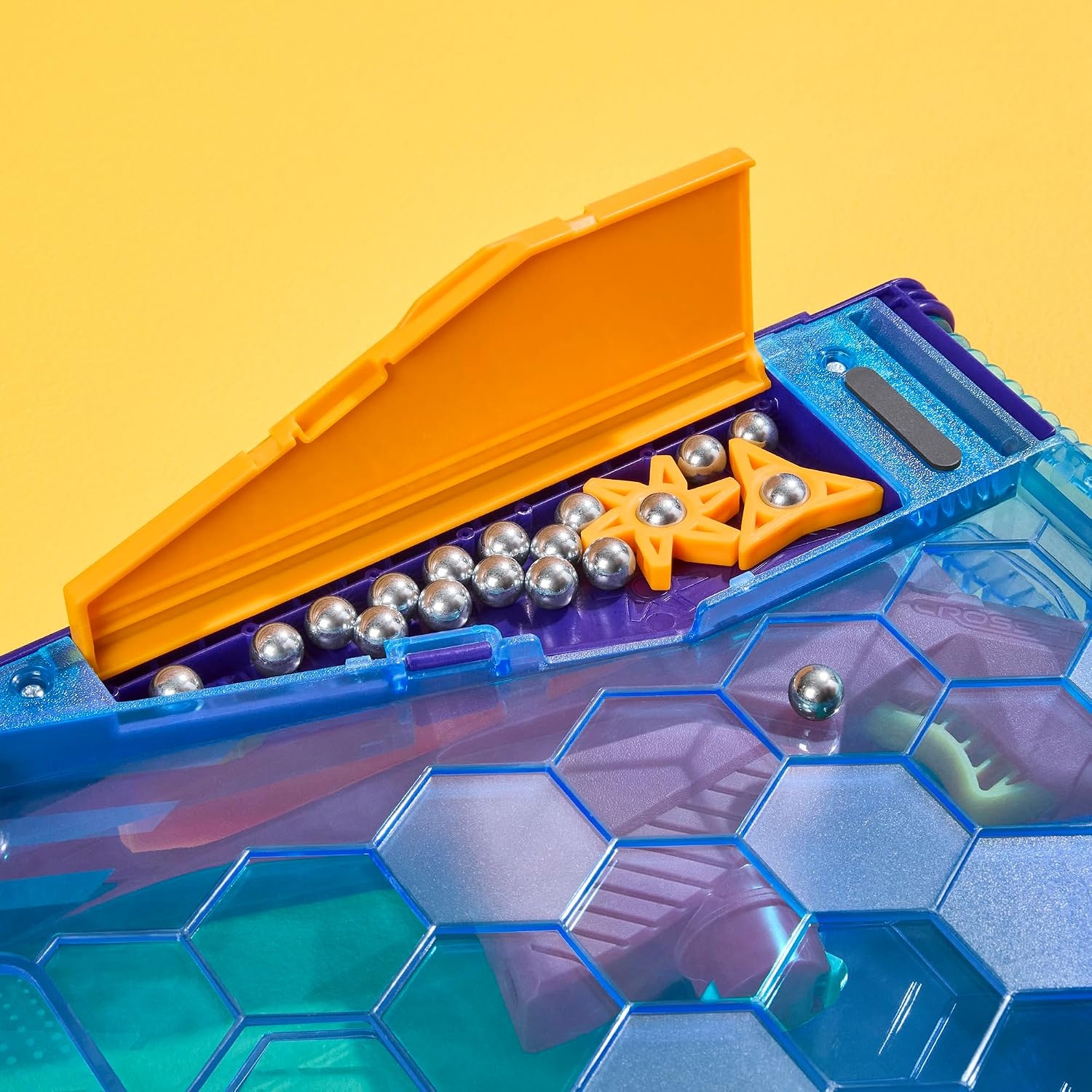 image:imageHasbro Gaming Crossfire Game Indoor Active Game for Kids and Teens 2 Blasters Marbles Arena Fun Family Board Games 2 Players 10 Mins Ages 7