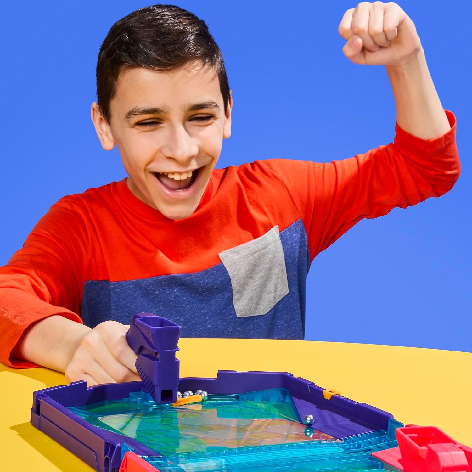 image:imageHasbro Gaming Crossfire Game Indoor Active Game for Kids and Teens 2 Blasters Marbles Arena Fun Family Board Games 2 Players 10 Mins Ages 7