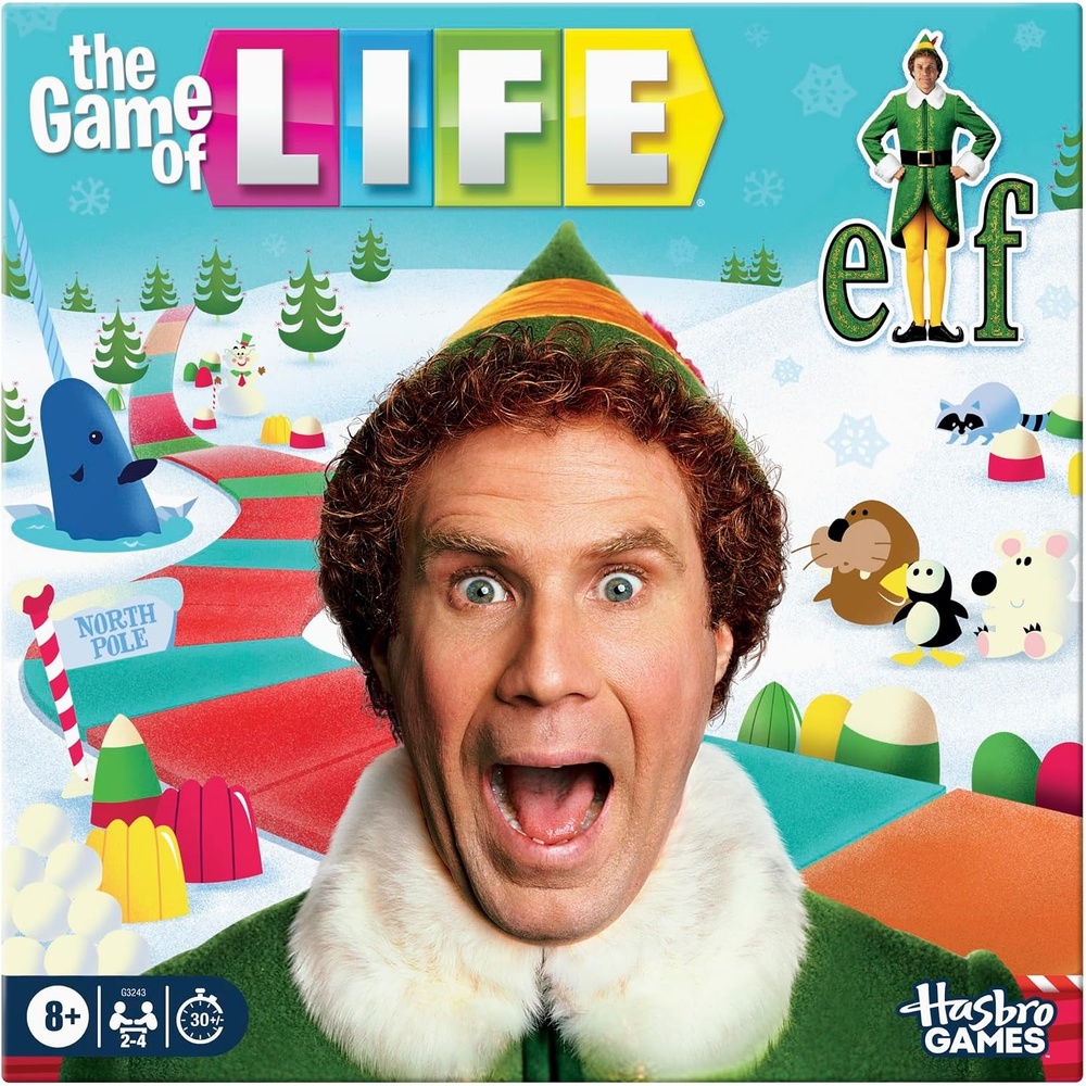 image:imageHasbro Gaming The Game of Life Elf Board Game Officially Licensed Elf Games for Kids Teens amp Adults 24 Players 30 Mins Family Ages 8